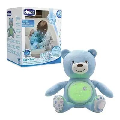 ჩიკო-Chicco-სათამაშო მუსიკალური სანათი დათუნია ცისფერი