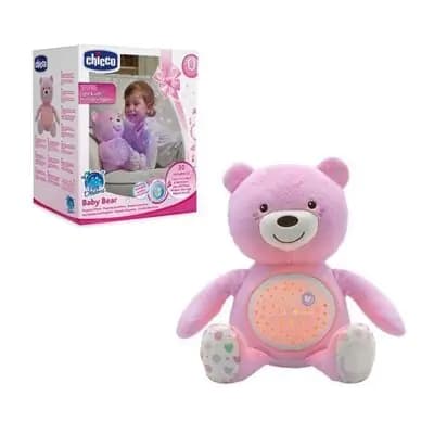 ჩიკო-Chicco-სათამაშო მუსიკალური სანათი დათუნია ვარდისფერი