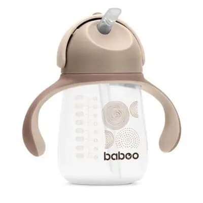 ბეიბო-ჭიქა სილიკონის მილით 260მლ. 9+