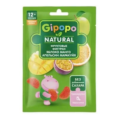 ჰიპოპო -ხილის ფიგურები ვაშლი, მანგო, ფორთოხალი, მარაკუია15გრ