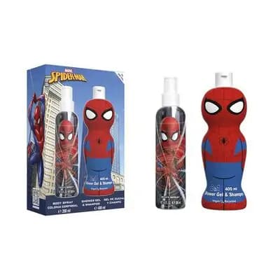 ეარ-ვალ ნაკრები Spiderman ტანის სპრეი 200მლ + შამპუნი/დასაბანი გელი 400მლ