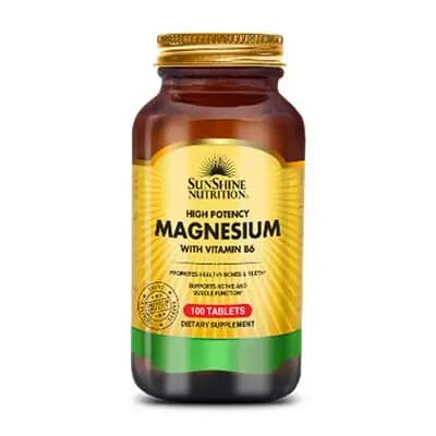 სანშაინ მაღალეფექტ Mg+B6 #100ტ