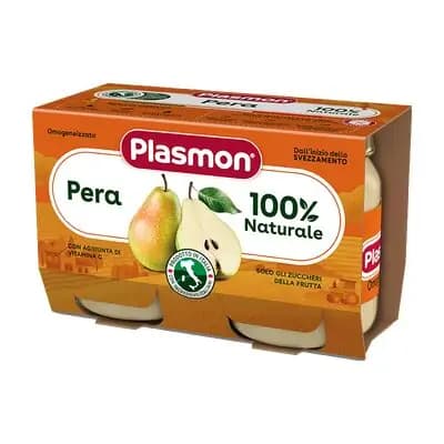 პლასმონი - პიურე მსხალი შუშა 80გრ