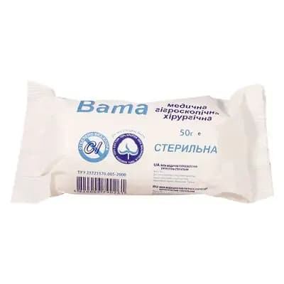 ბამბა სამედ.ჰიგრ.ქირურ.სტერ50გ