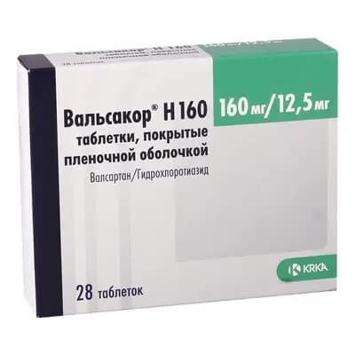 ვალსაკორი H160 160მგ/12.5მგ#28