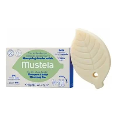 მუსტელა-ბავშვის საპონი ორგანული ავოკადოს ზეთით 75გ 3 თვიდან.