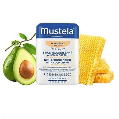 მუსტელა-სტიკი ქოლდ კრემით, დამატენიანებელი 10მლ. 0+