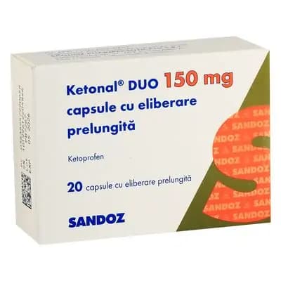 კეტონალი დუო 150მგ #20კაფს