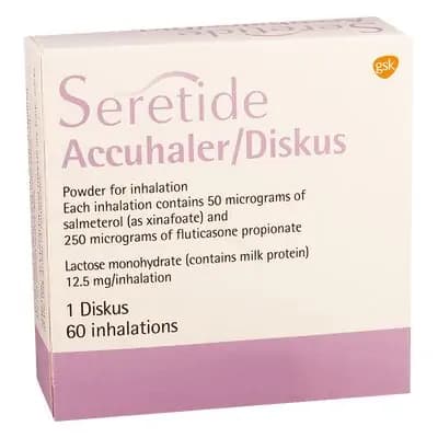 სერეტიდი დისკუსი 50/250მკგ60დ ინჰ