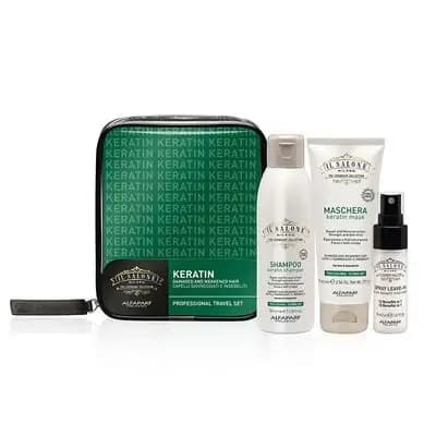 ილ სალონე-სამოგზაურო ნაკრები კერატინით