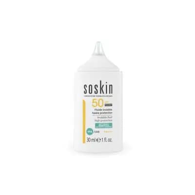 სოსკინი–მზისგან დამცავი ფლუიდი SPF50 ცხიმიანი/კომბინირებული კანისთვის