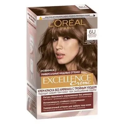 ლორეალი Excellence 6U თმის საღებავი მუქი ქერა
