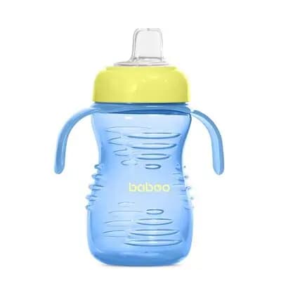 ბეიბო-ჭიქა სასწავლო, სილიკონის თავით 260 მლ 6+