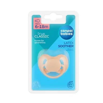 კანპოლ ბეიბის მატყუარა ლატექსის, მრგვალი 6-18 თვე. კრემისფერი