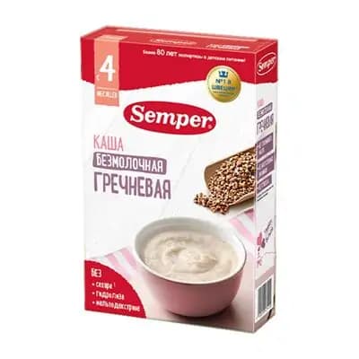 სემპერი - ფაფა ურძეო წიწიბურა /4თვ+/ 180გრ 7325/1410