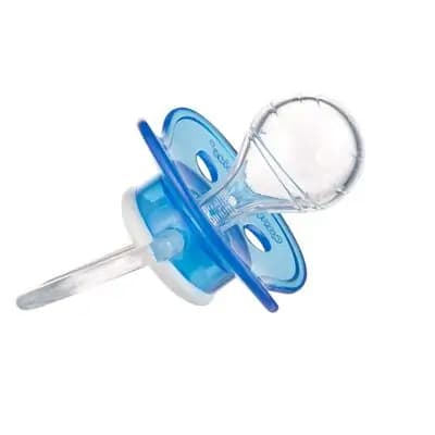 კანპოლ ბეიბის მატყუარა სილიკონის, მრგვალი 0-6 თვე. ლურჯი