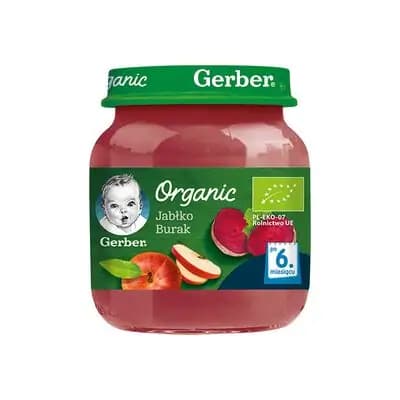 გერბერი- ვაშლი,ჭარხლის პიურე 125გ