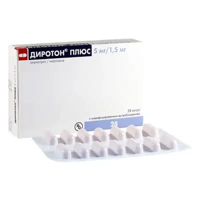 დიროტონ პლუსი 5მგ/1,5მგ #28ტ