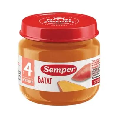 სემპერი - პიურე ბატატი /4თვ+/ 80გრ 2045