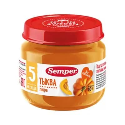 სემპერი - პიურე გოგრა /5თვ+/ 80გრ 4607