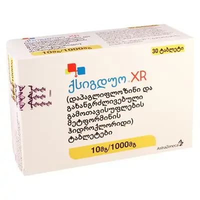 ქსიგდუო XR10მგ/1000მგ#30ტ(აშშ)