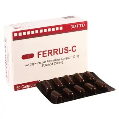 ფერუს-C 100+500მგ#30კაფს