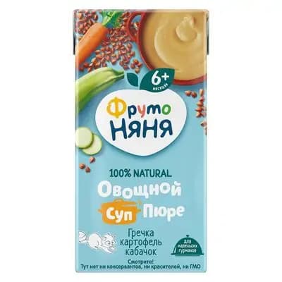 ფრუტო კრემ სუპი წიწიბურა ბოსტნეულით 0.2ლ