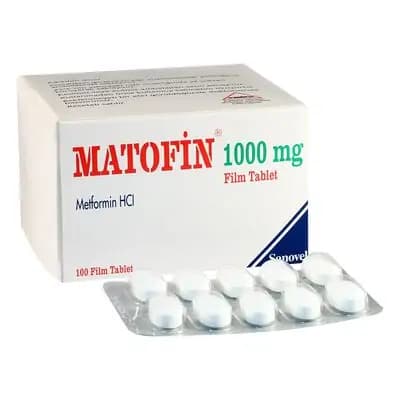 მეთფორმინ მატოფინი1000მგ#100ტ
