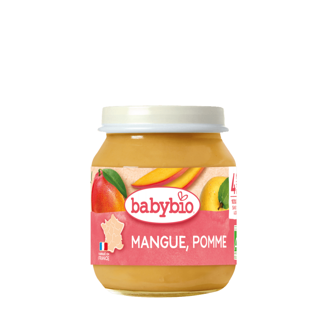 Babybio - კონფიტიური - მანგო და ვაშლი, 6 თვ, 130გ