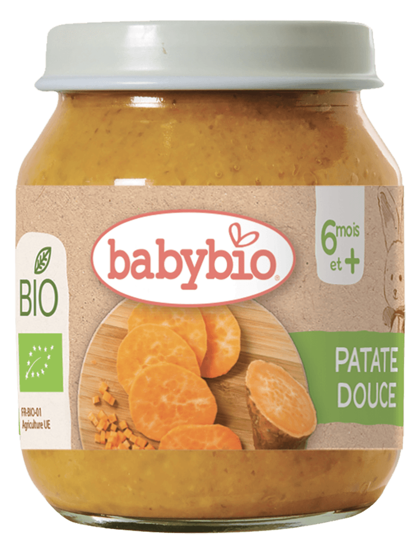 Babybio - ლანჩ მენიუ - ბატატის პიურე, 6 თვ, 130გ