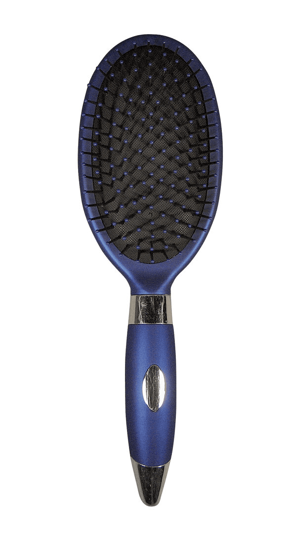 Titania თმის ჯაგრისი, ლურჯი-ვერცხ. ოვალი, 26სმ (დაზიანებული შეფუთვა)