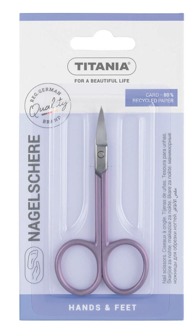 Titania - მაკრატელი ფრჩხილის, იისფერი, უჟანგავი