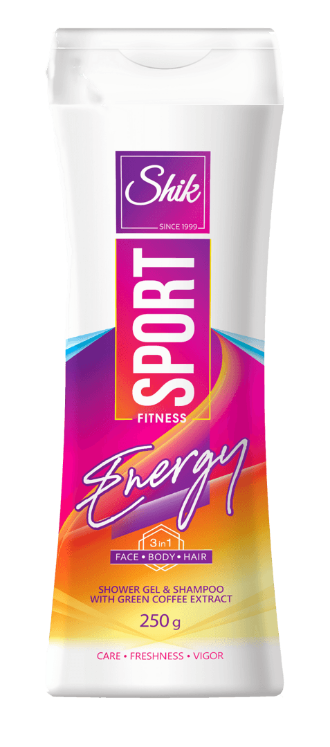 "შიკი" გელ-შამპუნი Sport 3-1-ში (სახე, ტანი, თმა) ფიტნესი 250გ