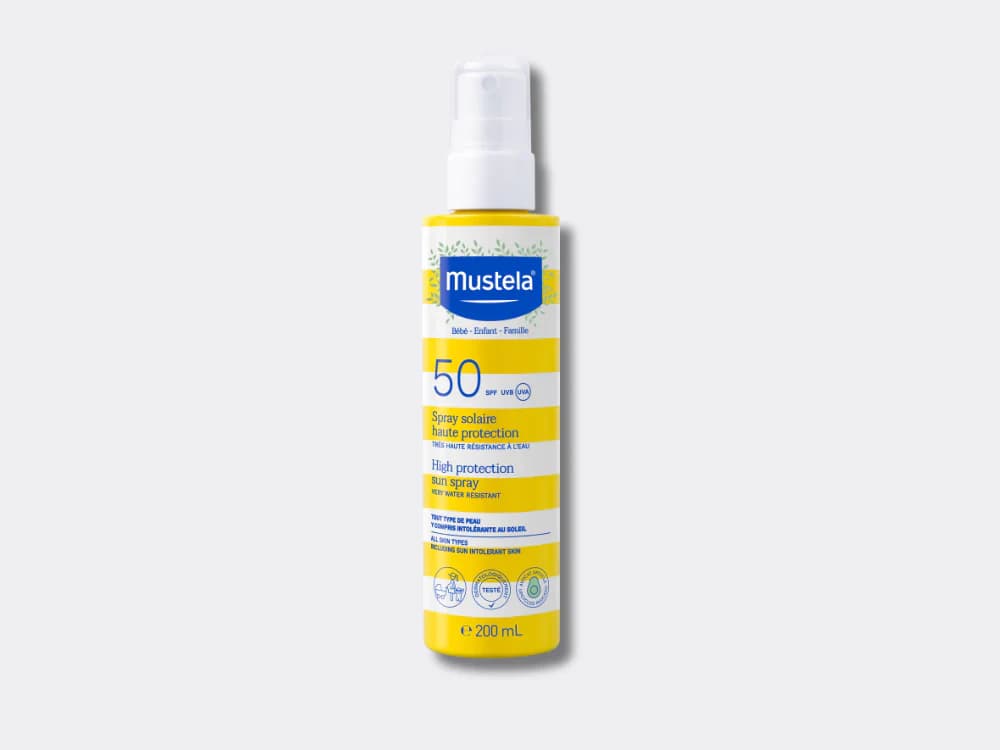 მუსტელა - მზისგან დამც. სპრეი SPF 50, 200 მლ. 0+