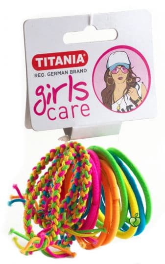 "Titania" თმის რეზინების ნაკრები ნეონის ფერები