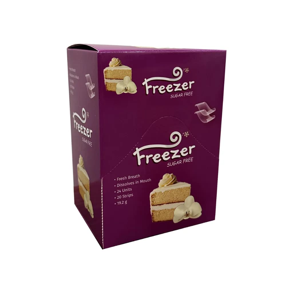 Freezer – მენთოლის ფირფიტები ვანილა ქეიქ (24 ცალი)