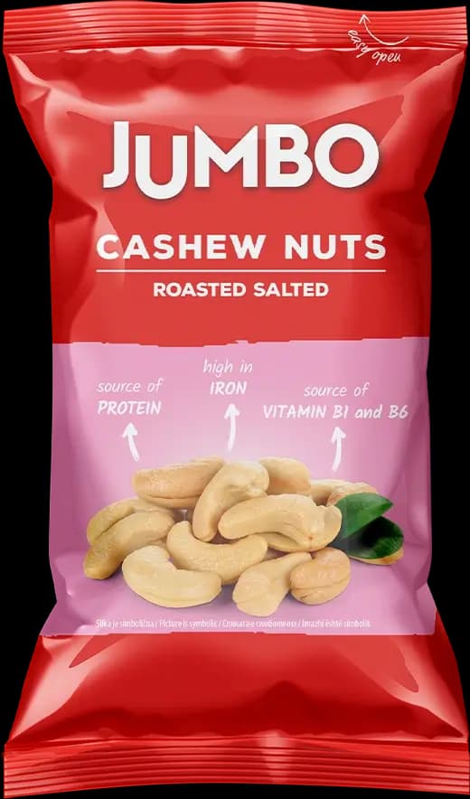 Jumbo ქეშიუ მოხალული მარილიანი 75 გრ