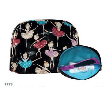 "Titania" კოსმეტიკის ჩანთა, ბალერინების პრინტით