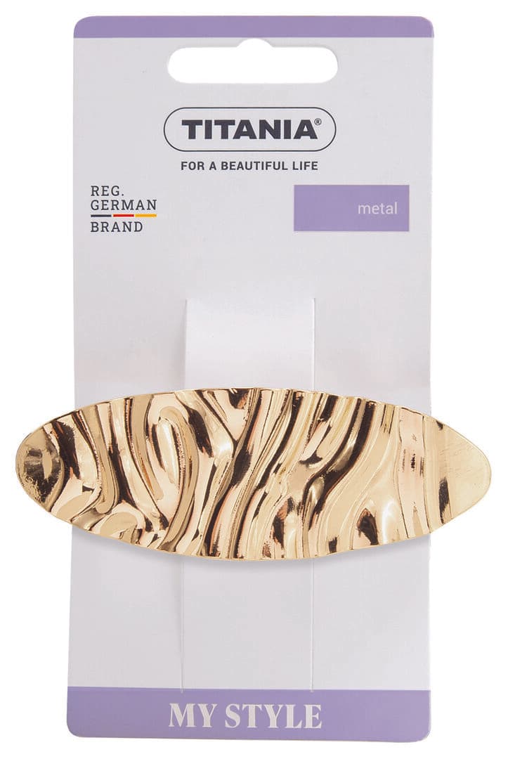 "Titania" თმის სამაგრი მეტალის ოქროსფერი