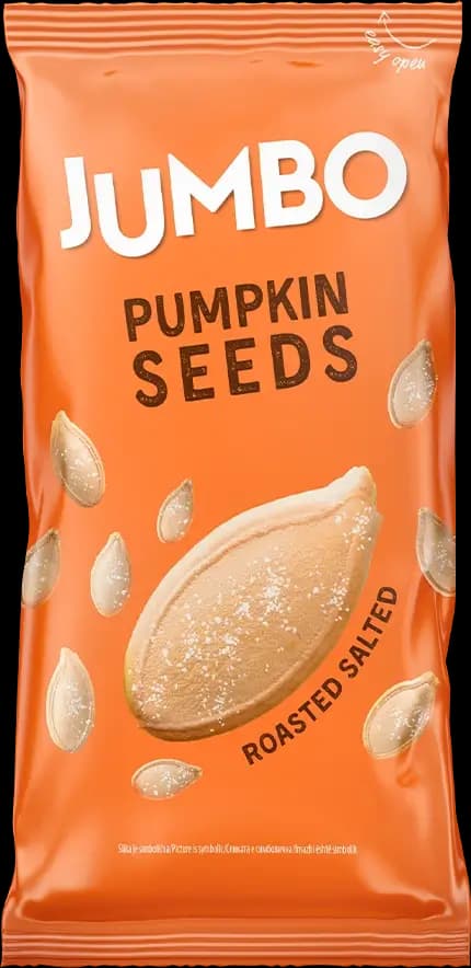 Jumbo გოგრის თესლი მოხალული მარილიანი 50 გრ