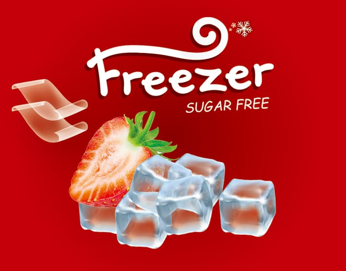 Freezer მენთოლის ფირფიტები - მარწყვი (24 ცალი)