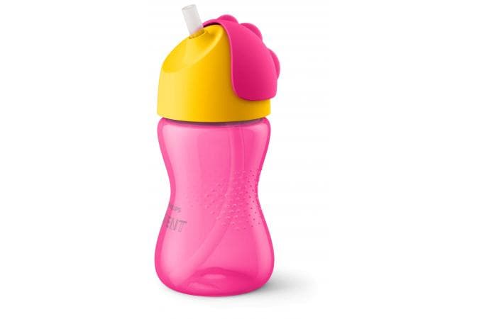 "Avent" SCF798/02 ჭიქა დრეკადი მილით "გოგო" 300 მლ, 12 თვიდან