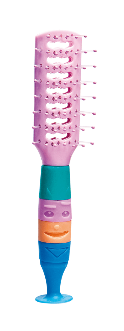 "Titania" სავარცხელი საბავშვო „HELLO“ სამაგრი ძირით, 18სმ (დაზიანებული შეფუთვა)