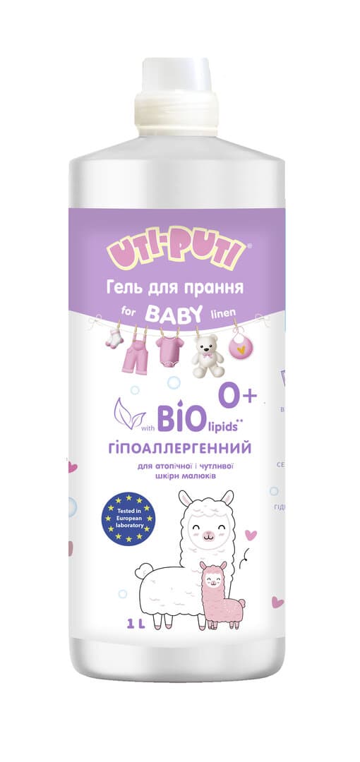 "უტი-პუტი" სარეცხი გელი საბავშვო 0 თვიდან 1კგ