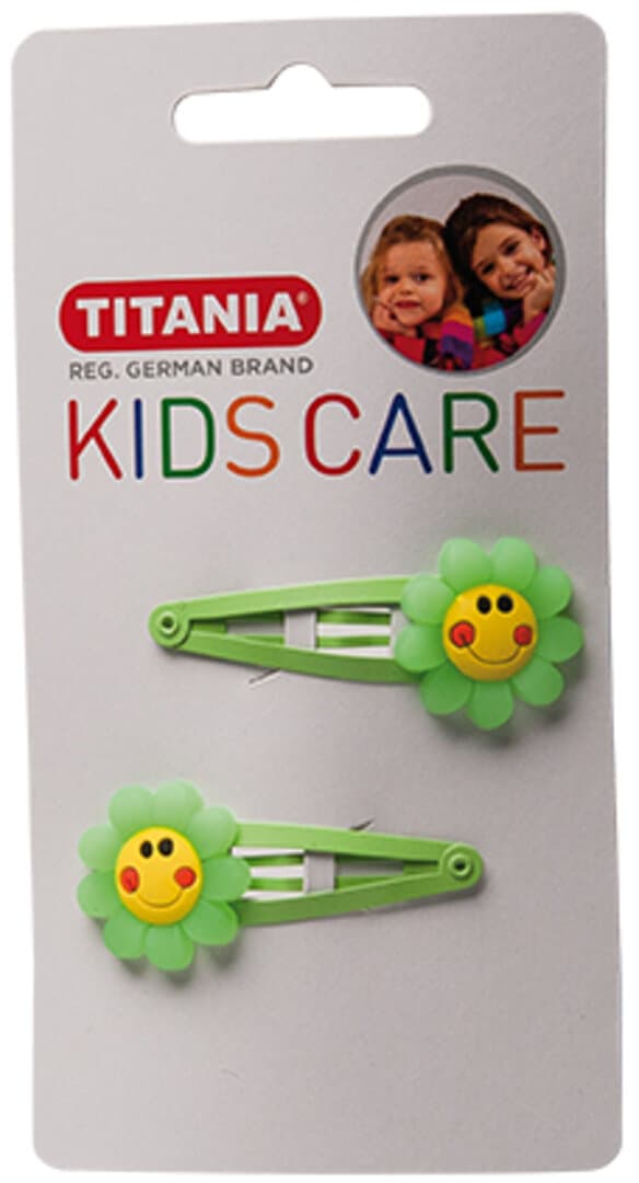 Titania თმის სამაგრი წკაპი "ყვავილი" 2ც