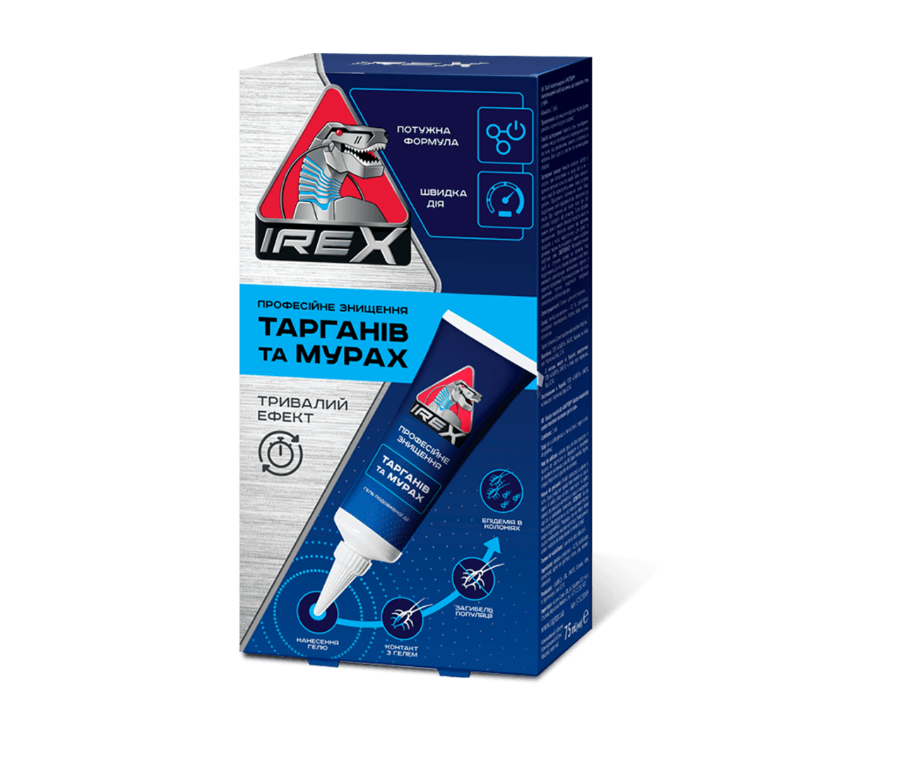IREX - მცოცავი მწერების საწინააღმდეგო გელი. 75 მლ