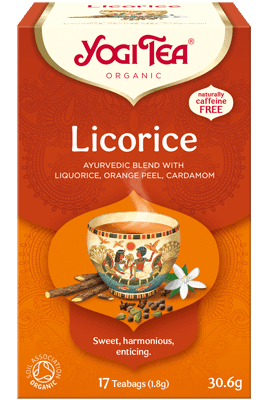 Yogi Tea ორგანული ჩაი ძირტკბილა 17 პაკეტი