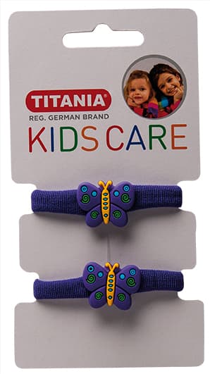 KIDS Titania თმის რეზინი „პეპელა“ 2 ც.