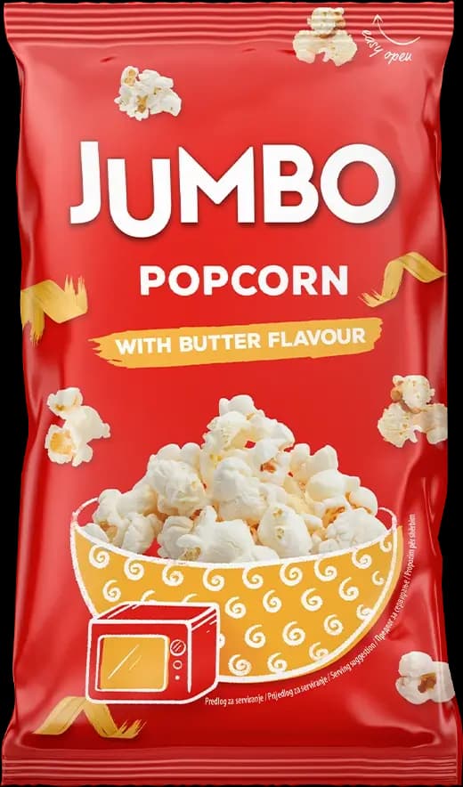 Jumbo პოპკორნი მიკროტალღური კარაქით 100 გრ
