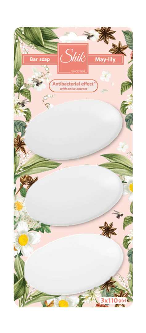 "შიკი" საპონი შროშანი 3x110გ (330გ ბლისტერი)